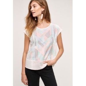 Anthropologie Akemi + Kin Embroidered Sienna Top